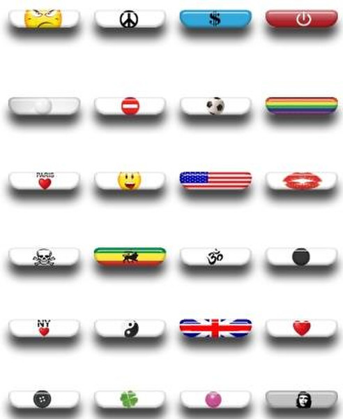 Skpad Knobpad stickers 24 for Samsung Galaxy S III