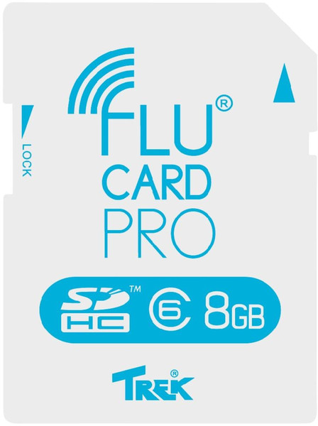 Trek 8GB FluCard Pro SDHC Class 6 WiFi 8ГБ SDHC Class 6 карта памяти