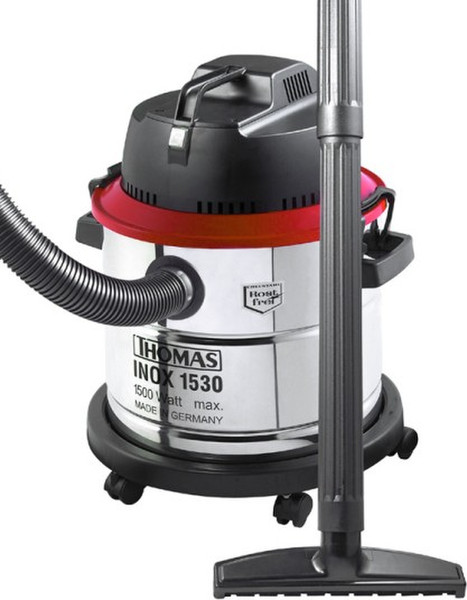 Thomas Inox 1530 Drum vacuum cleaner 1500W Black,Red,Stainless steel