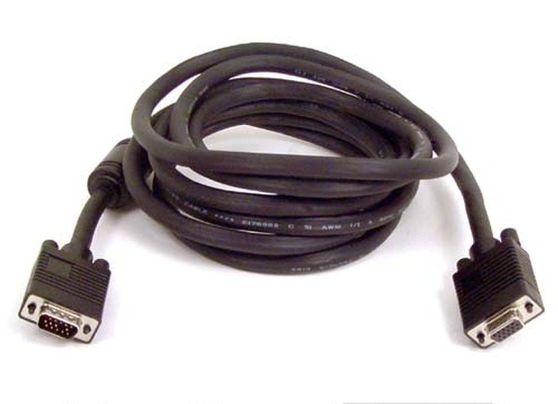 Belkin VGA/SVGA Monitor Extension Cable 1.8м Черный VGA кабель