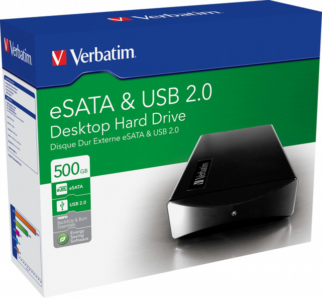 Verbatim 500GB External eSATA/USB 3.5