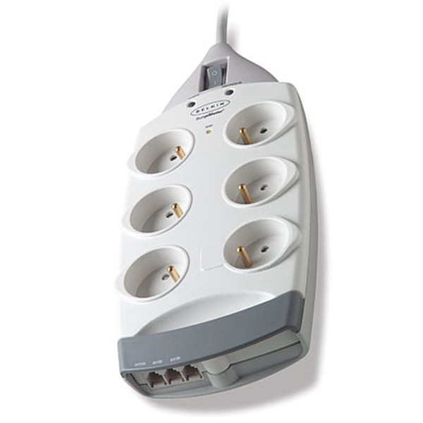 Belkin SurgeMaster Superior Series 6AC outlet(s) 2m Weiß Spannungsschutz