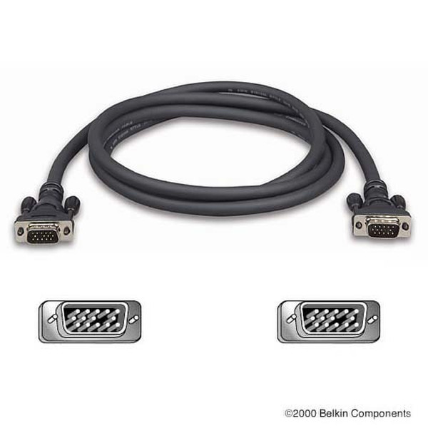 Belkin VGA/SVGA Monitor Replacement Cable 1.8m 1.8m VGA (D-Sub) Black VGA cable