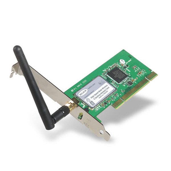 Belkin High-Speed Mode Wireless G Desktop Network Card Eingebaut 54Mbit/s Netzwerkkarte