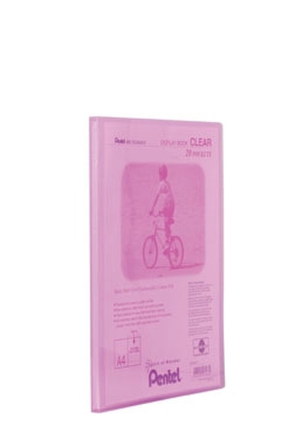 Pentel Display Book Clear Pink personal organizer