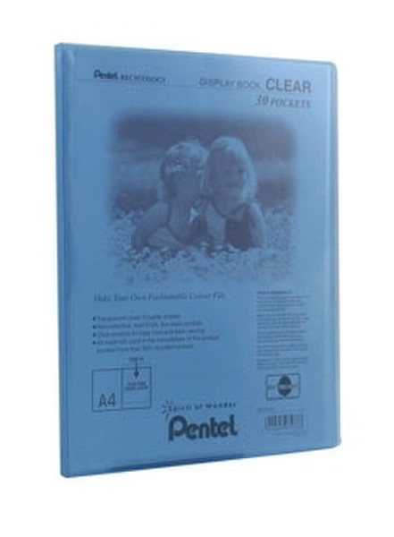 Pentel Display Book Clear Blue personal organizer