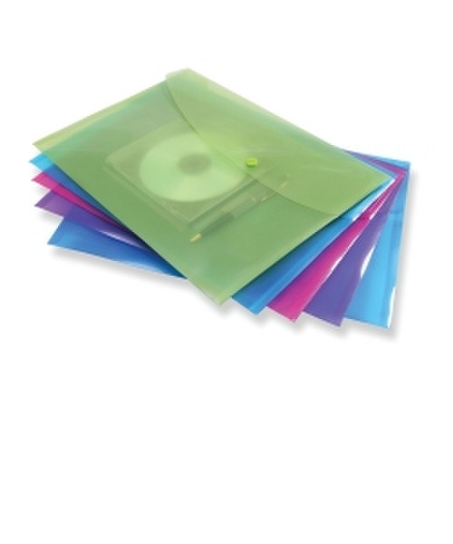 Rapesco CD / Disk Popper Wallet Polypropylene (PP) report cover