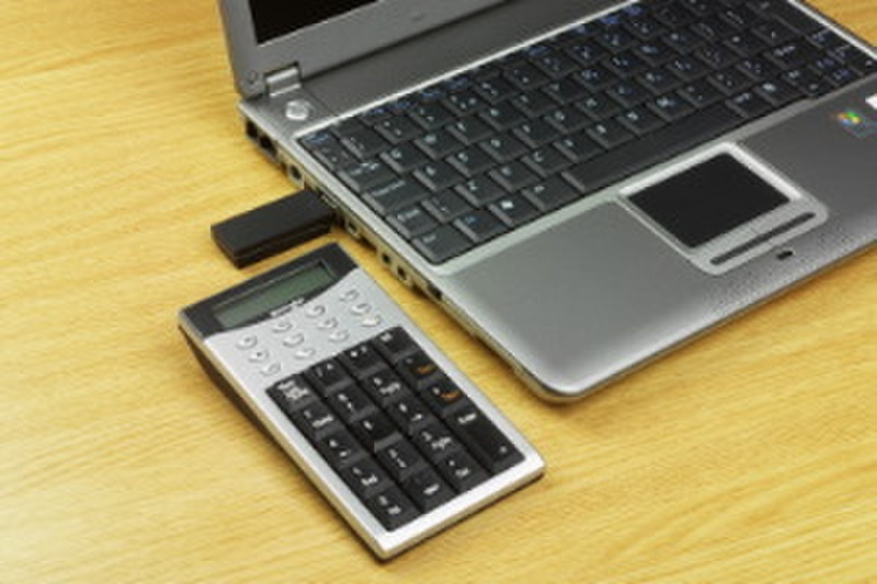 Acco CalcPad Desktop Einfacher Taschenrechner Schwarz, Silber