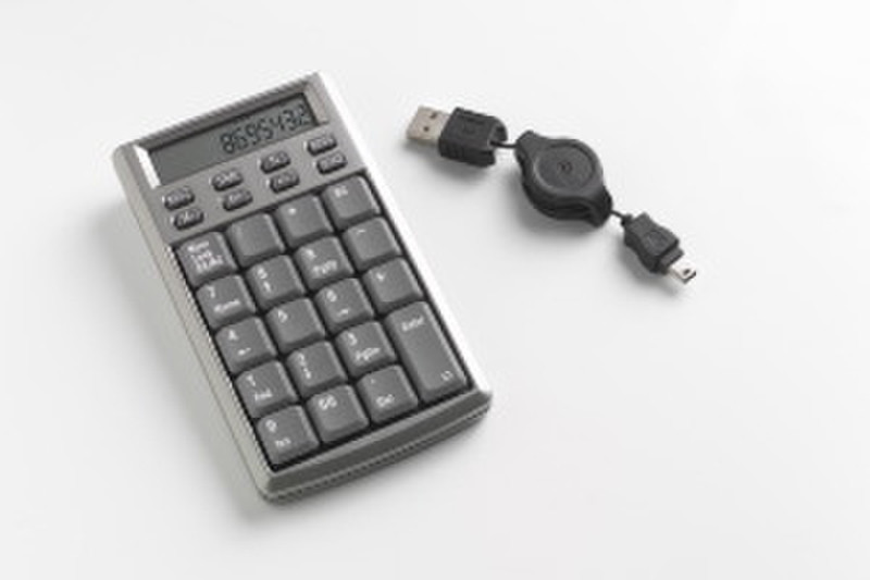 Acco CalcPad Desktop Einfacher Taschenrechner Silber