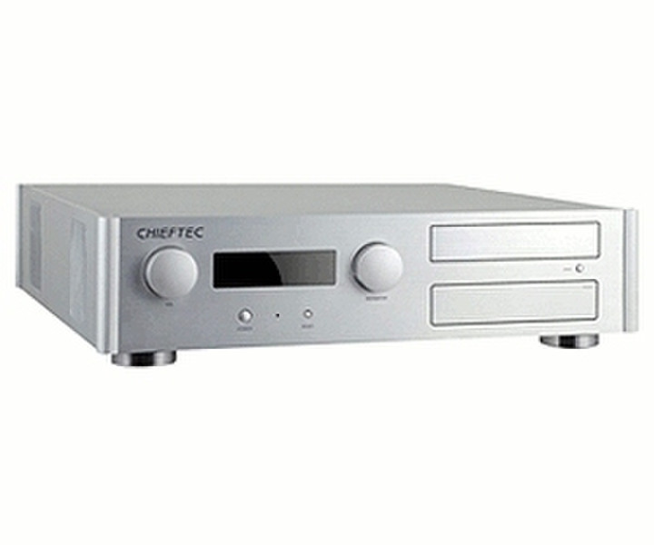 Chieftec Hi-Fi Series HM-03SL-OP Настольный Cеребряный системный блок