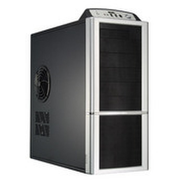 Compucase 6XG3 Midi-Tower Schwarz, Silber Computer-Gehäuse