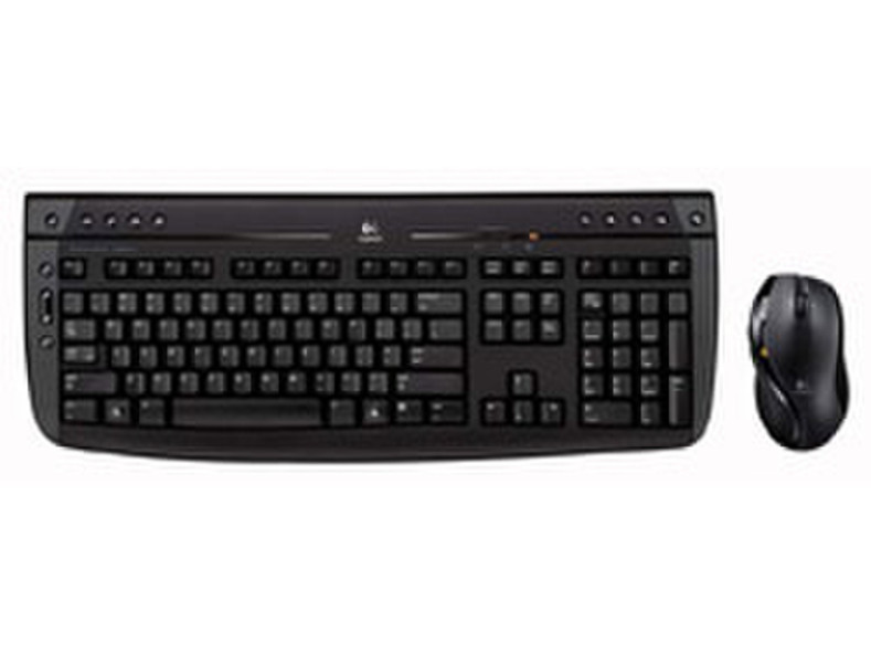 Labtec Pro 2800 Cordless Desktop, EN RF Wireless Black keyboard