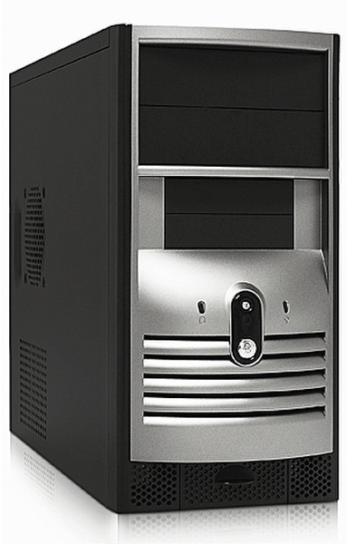 Foxconn TW002, 300W, Black/Silver Mini-Tower 300W Black,Silver computer case