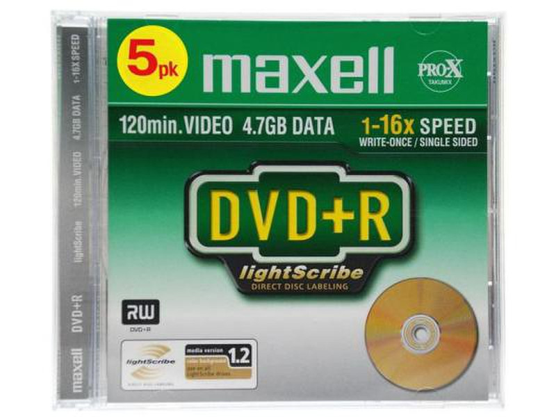 Maxell DVD-R 4.7GB LIGHTSCRIBE 4.7GB DVD-R 10pc(s)