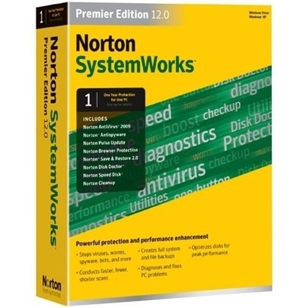 Symantec Norton SystemWorks Premier Edition - v.12.0 - Upgrade - 1 User - CD - EN
