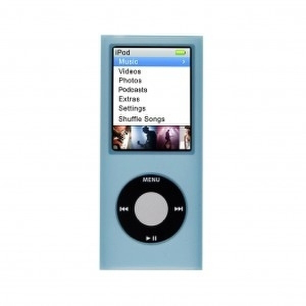 Logic3 Silicon Case for iPod nano 4G, Blue Blau