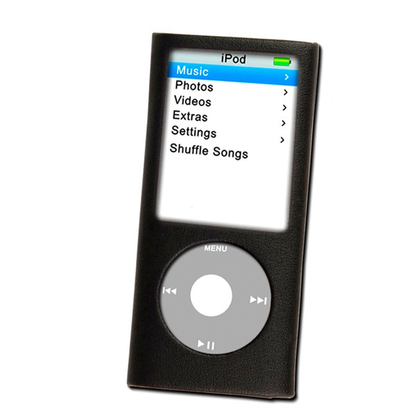 Logic3 Leather Case for iPod nano 4G Schwarz