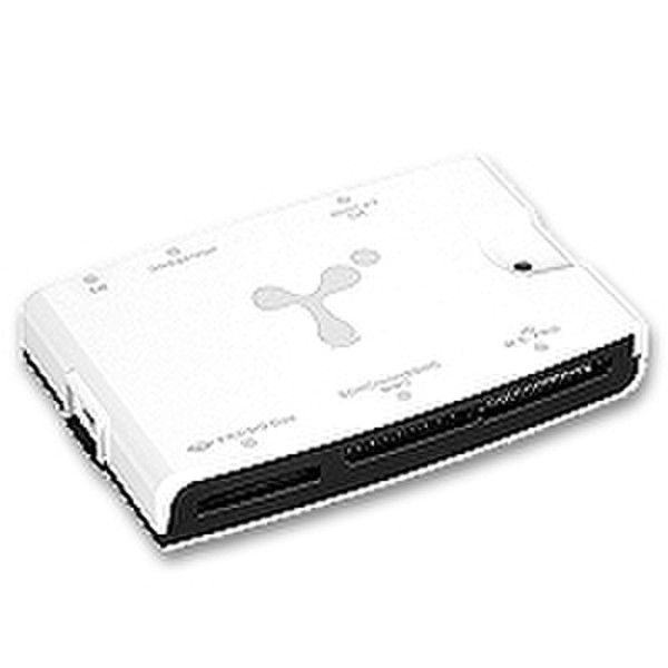 Datafab Hi-Speed USB Six-Slot Card Reader/Writer USB 2.0 White card reader