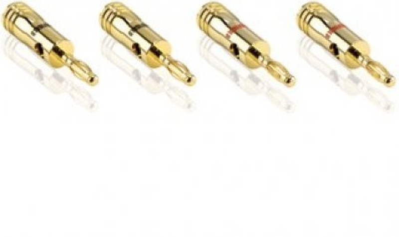 Profigold Banana connector, 6mm cable interface/gender adapter
