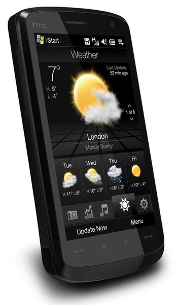 HTC Touch HD, NL 3.8Zoll 480 x 800Pixel 148g Schwarz Handheld Mobile Computer