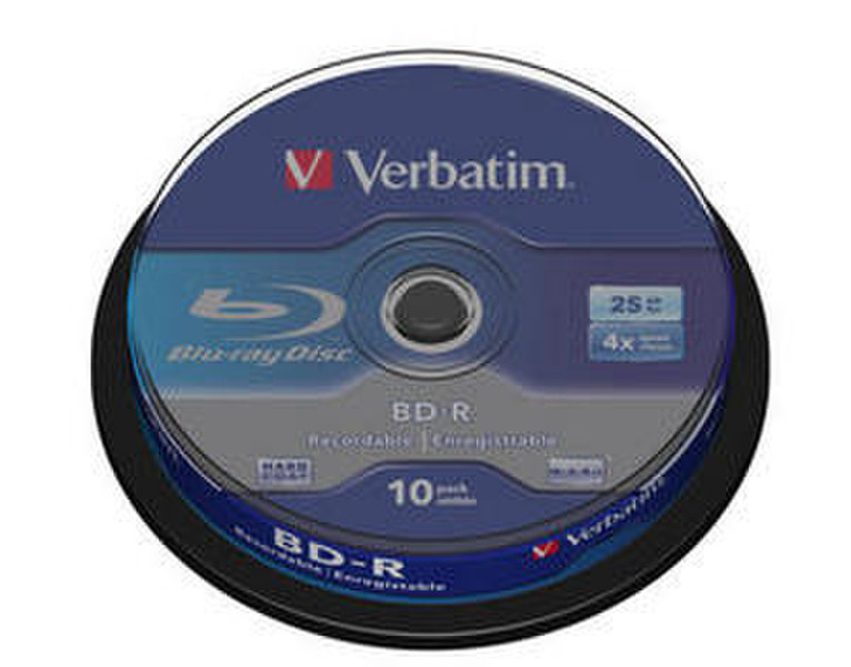 Verbatim BD-R SL 25GB 4x 10 Pack Spindle 25ГБ BD-R 10шт