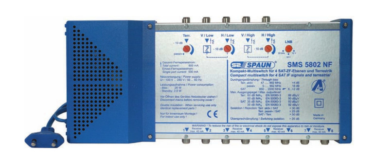 Spaun SMS 5602 NF video switch