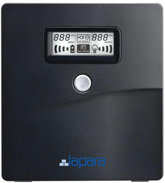 Lapara LA-VST-1000LCD 1000VA 4AC outlet(s) Compact Black uninterruptible power supply (UPS)
