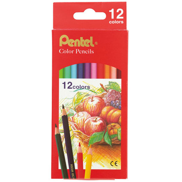 Pentel CB812 12шт цветной карандаш