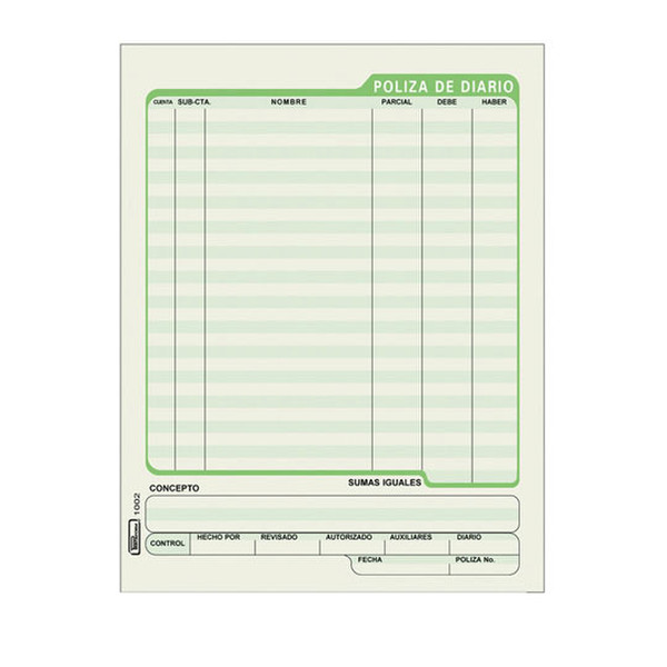 Printaform B-1002 accounting form/book