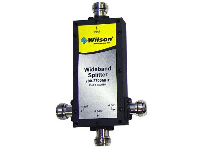 Wilson Electronics Three way Splitter Cable splitter Schwarz, Silber