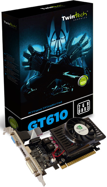Twintech TT-GT610-2GD3E-HDMI GeForce GT 610 2ГБ GDDR3 видеокарта