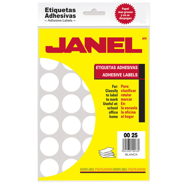 Janel 1000025100 self-adhesive label