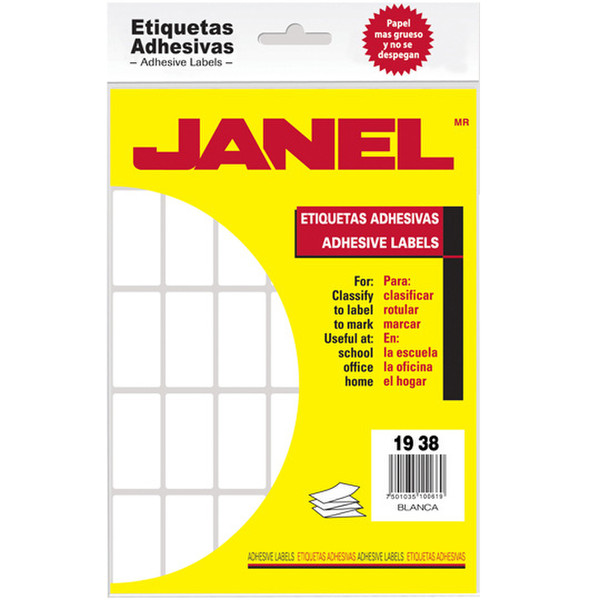 Janel 1001938100 self-adhesive label