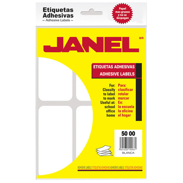 Janel 1005010100 self-adhesive label