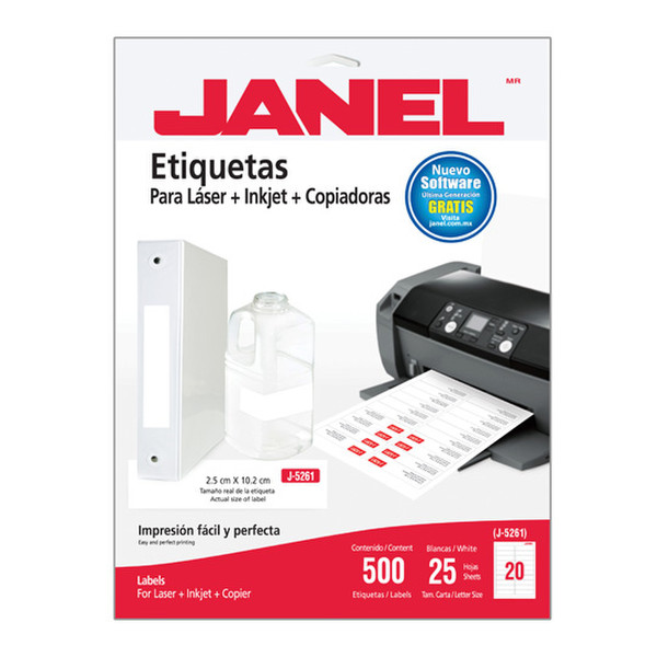 Janel 1085261101 printer label