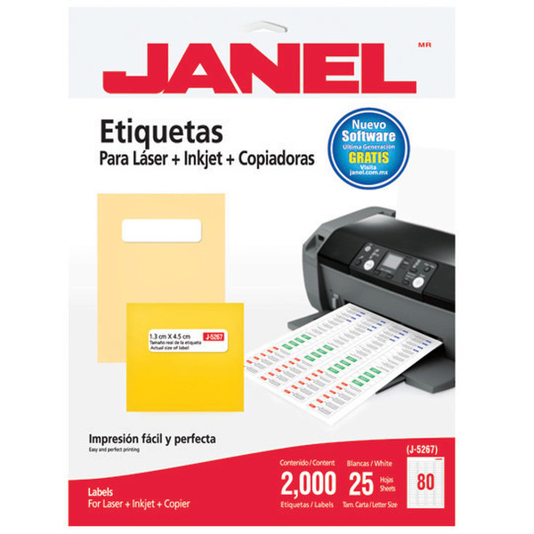 Janel 1085267101 printer label