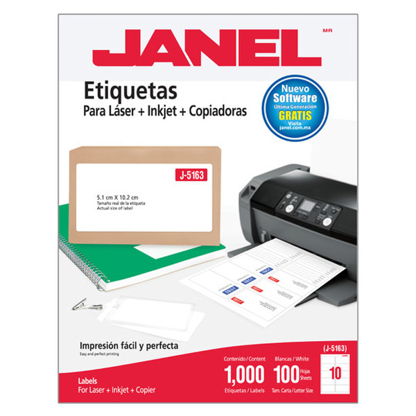 Janel 1095163101 printer label