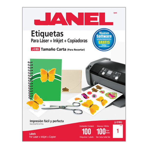 Janel 1095165101 printer label