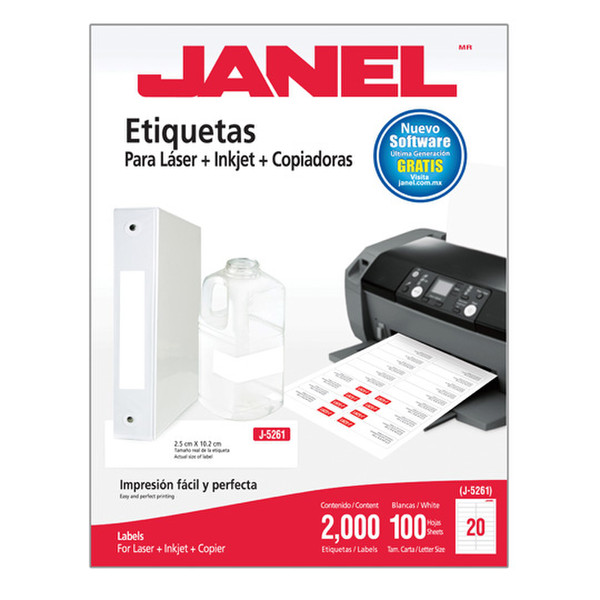 Janel 1095261101 printer label