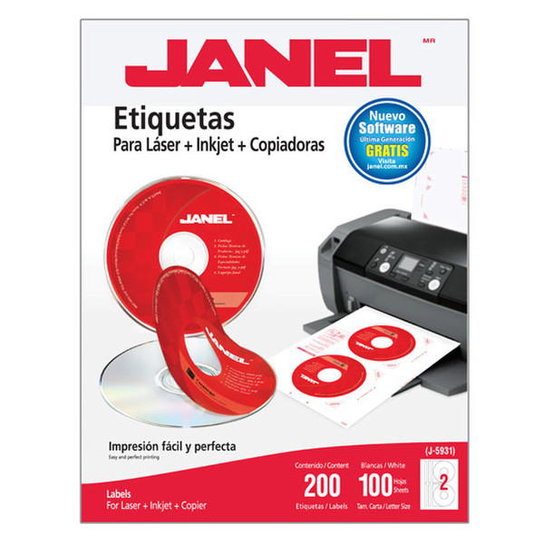 Janel 1095931101 printer label
