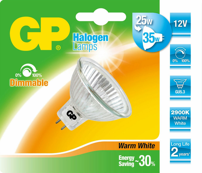 GP Lighting 054467-HLME1 28Вт GU5.3 C Теплый белый галогенная лампа