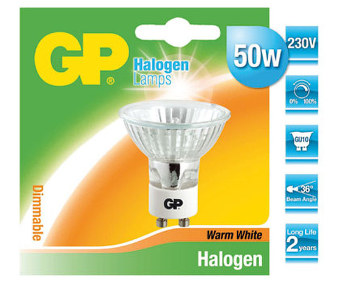 GP Lighting JB1137 50Вт GU10 C Теплый белый галогенная лампа