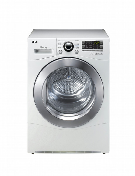 LG RC8055AP2Z freestanding Front-load 8kg A-50% Stainless steel tumble dryer