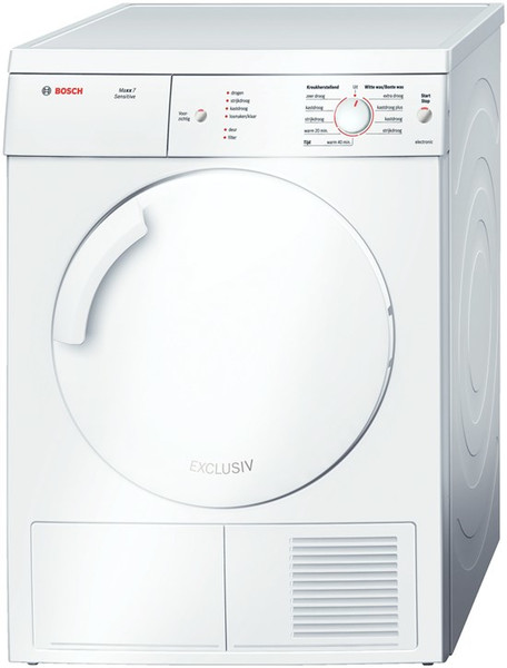 Bosch WTV74180NL freestanding Front-load 7kg C White tumble dryer