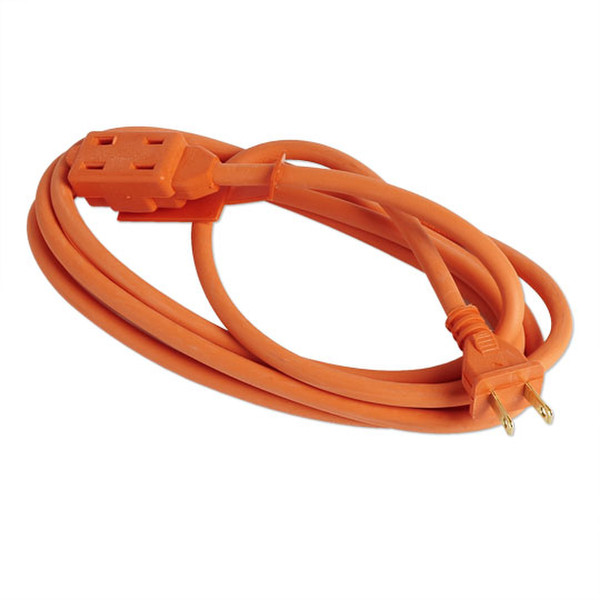 Sanelec SE323835 2AC outlet(s) 2.4m Orange power extension