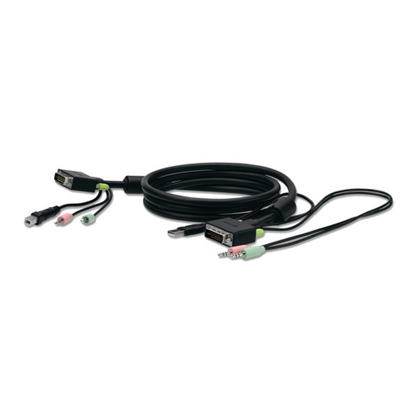 Belkin SOHO Replacement Cable, 1.8m 1.8м Черный кабель клавиатуры / видео / мыши