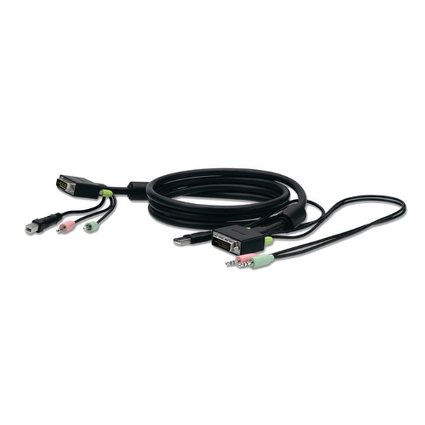 Belkin SOHO Replacement Cable, 3m 3m Schwarz Tastatur/Video/Maus (KVM)-Kabel