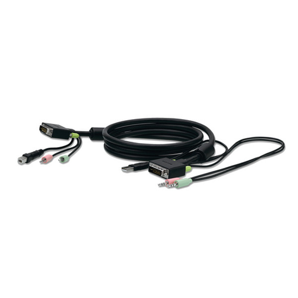 Belkin SOHO Replacement Cable, 4.5m 4.5m Schwarz Tastatur/Video/Maus (KVM)-Kabel