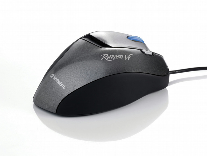 Verbatim Rapier V1 Laser Gaming Mouse USB Laser 3200DPI Silver mice
