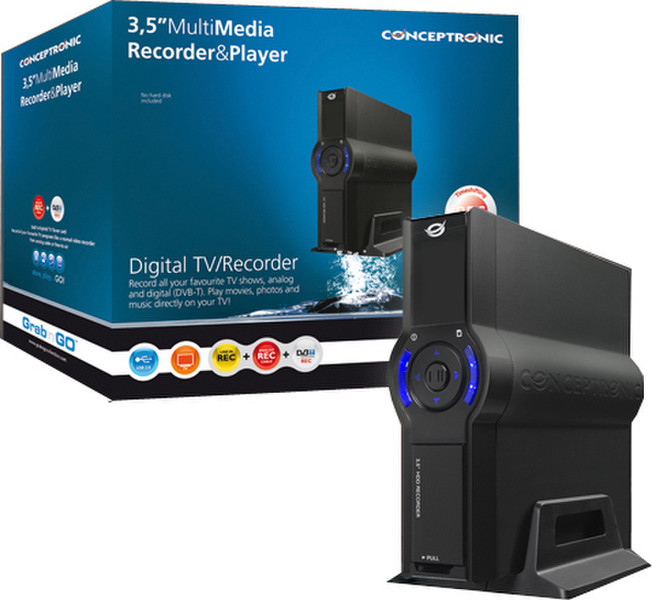 Conceptronic Grab'n'GO 3,5” Multi Media DVD Recorder&Player